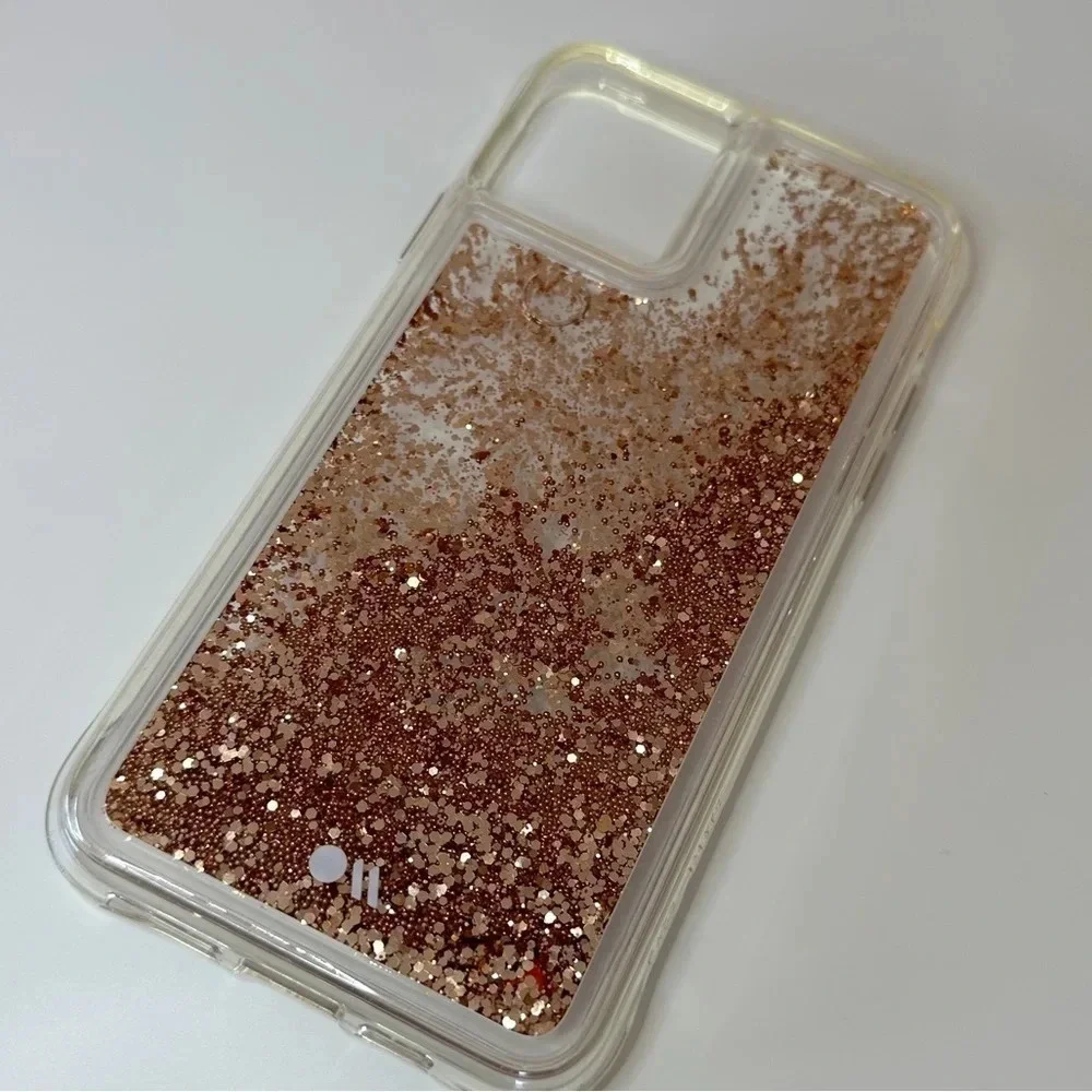 Casemate 11 Pro Max Waterfall Glitter Case Rose Gold